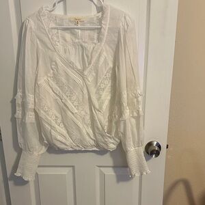 Oli & Hali White Lace Blouse